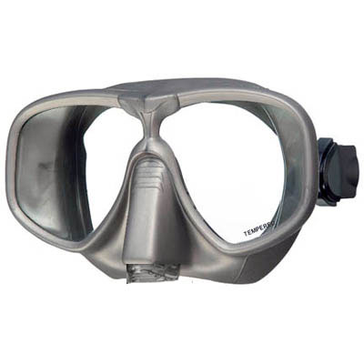 Tweeglazen masker met waterloosventiel / titanium